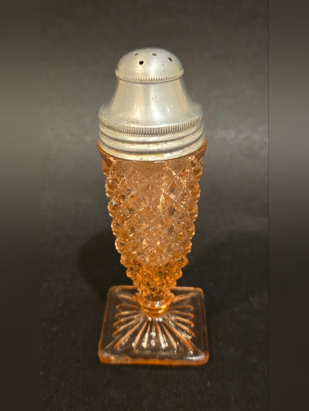 Vintage Anchor Hocking Miss America Depression Glass Salt Or Pepper Shaker